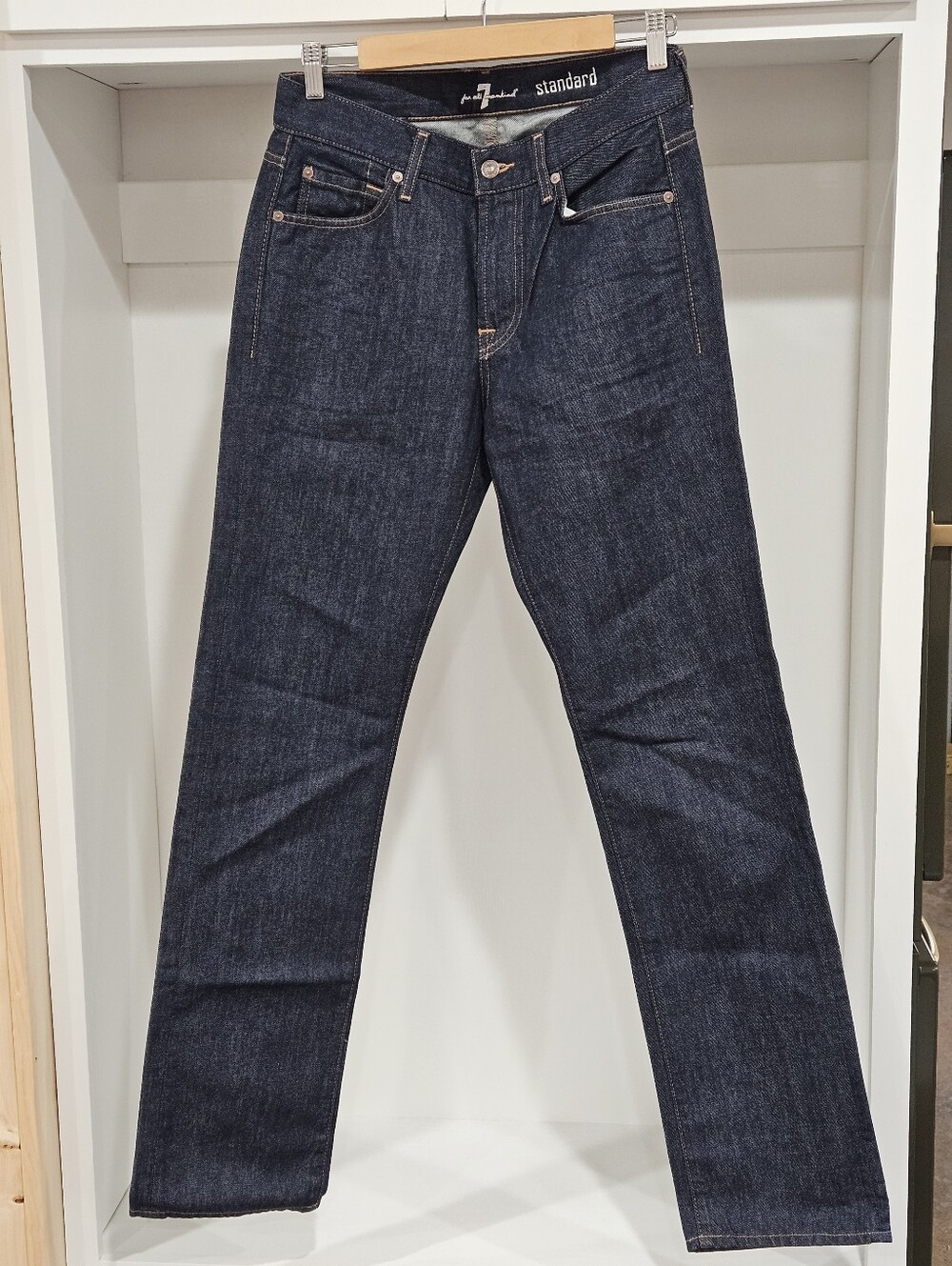 7 For All Mankind Men’s Dark Blue Straight Jeans